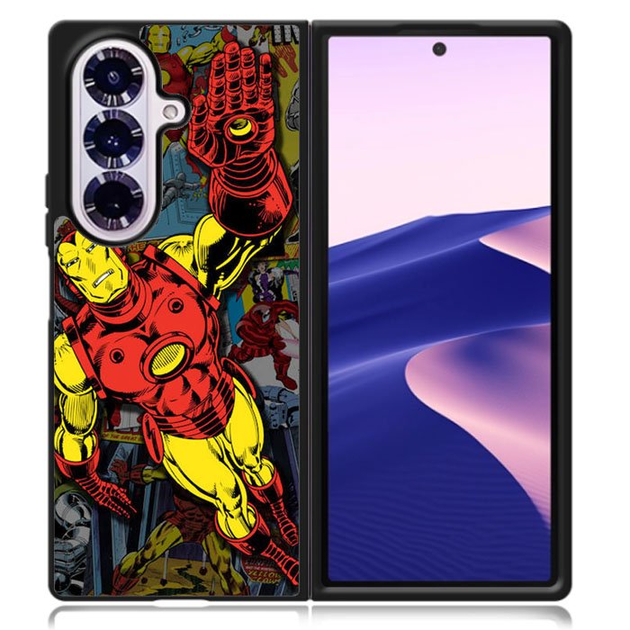 Iron Man Collage Samsung Galaxy Z Fold 7 Case OV5241