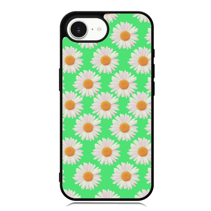 Flowers Pattern Green iPhone 16e Case OV4924