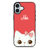 Cats face iPhone 16 Plus Case QC1785