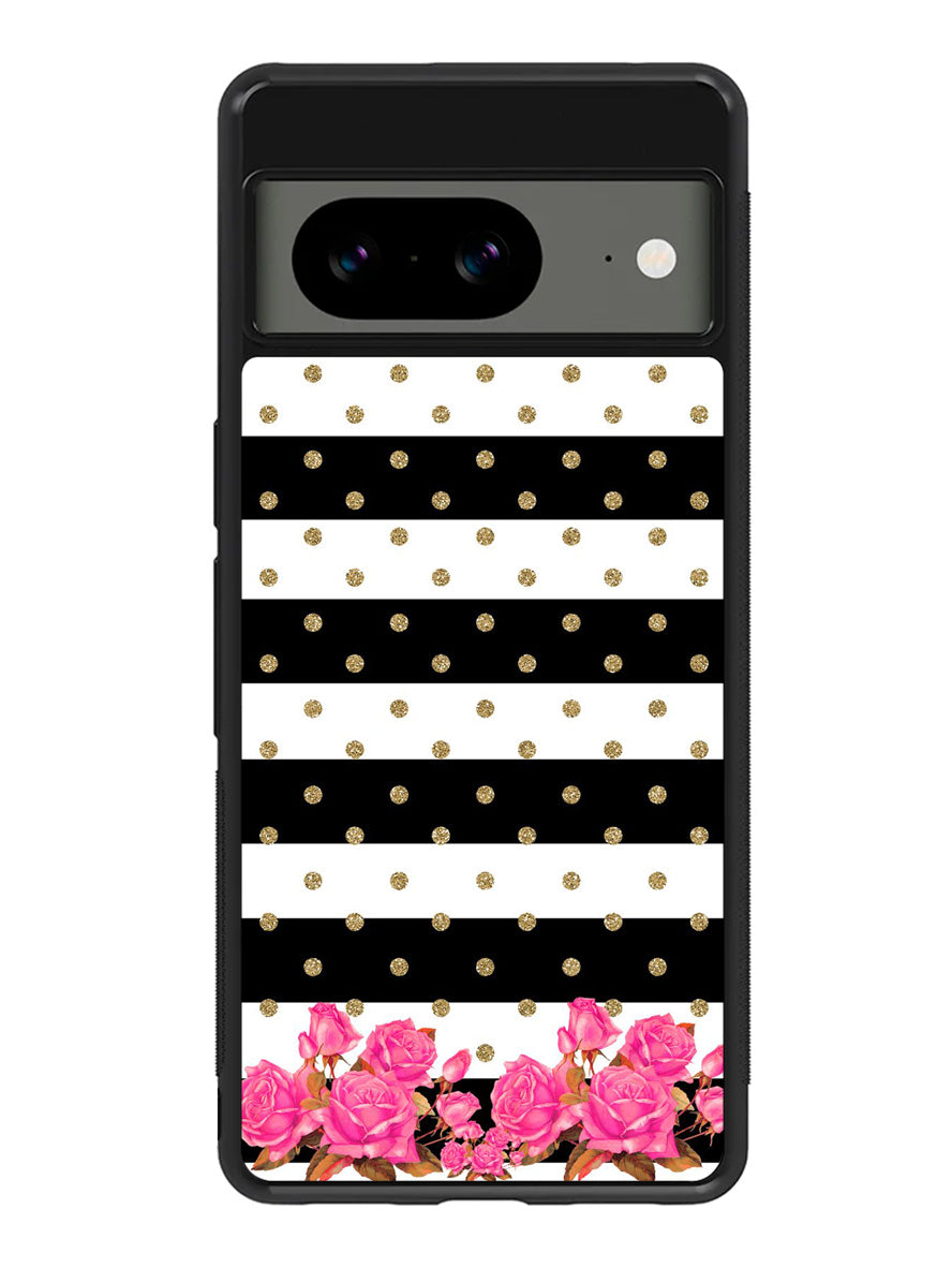 Flower Stripes Polka Google Pixel 8A Case QC1790