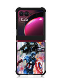Captain America Watercolor Motorola Moto Razr Plus 2023 , Moto Razr+ 2023 Case OV1797