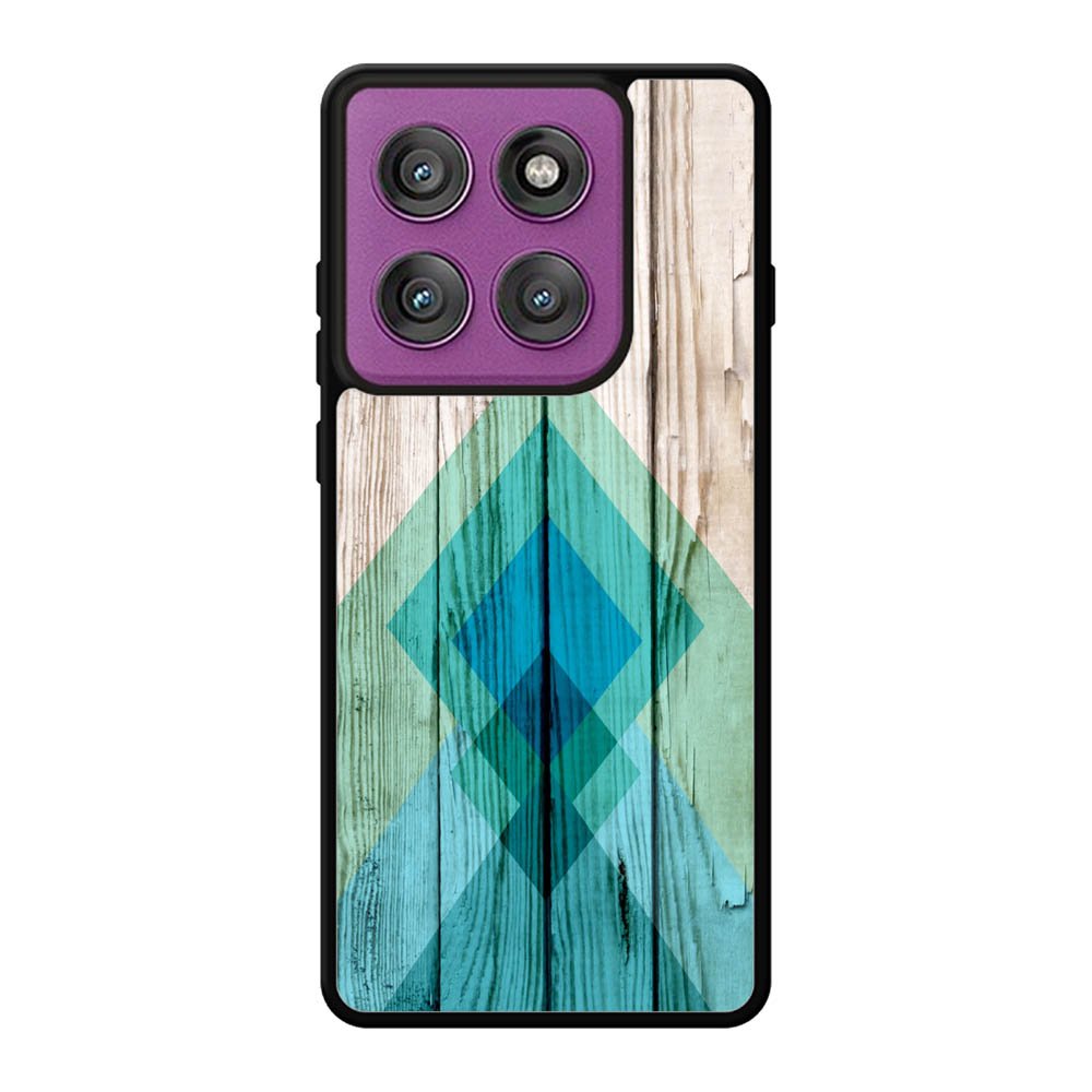 Simple Aztec on Wood Motorola Moto Edge 60 Pro Case QC1806