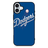 Dodgers Full Baseball League Logo iPhone 16 Plus Case