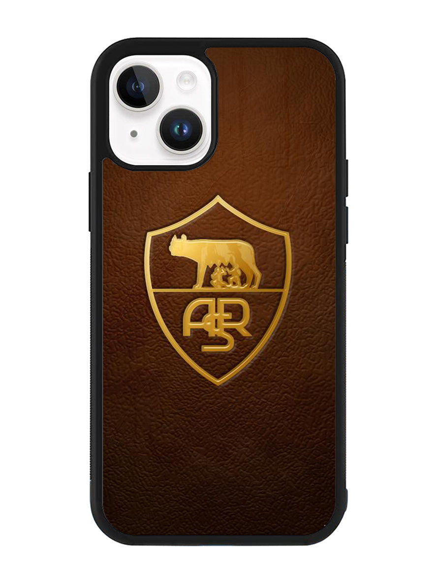 AS Roma Leather Logo Soccer iPhone 15 Plus Case OV1821