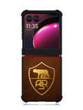 AS Roma Leather Logo Soccer Motorola Moto Razr Plus 2023 , Moto Razr+ 2023 Case OV1821
