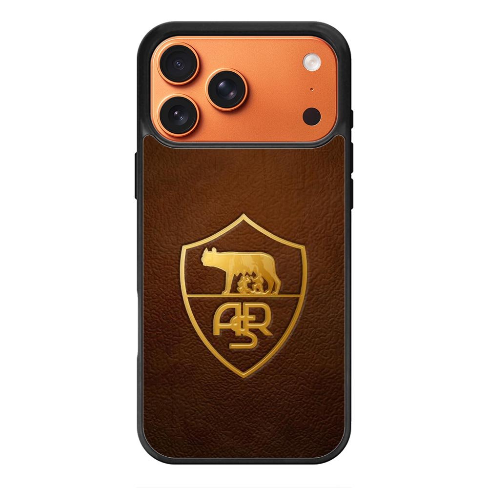 AS Roma Leather Logo Soccer iPhone 17 Pro Max Case QC1821