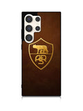 AS Roma Leather Logo Soccer Samsung Galaxy S24 Ultra 5G Case OV1821