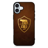AS Roma Leather Logo Soccer iPhone 16 Plus Case QC1821