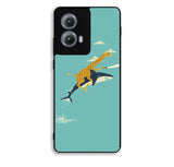 Black Friday offer Giraffe Riding Shark Motorola Moto Edge 2024 Case OV2544