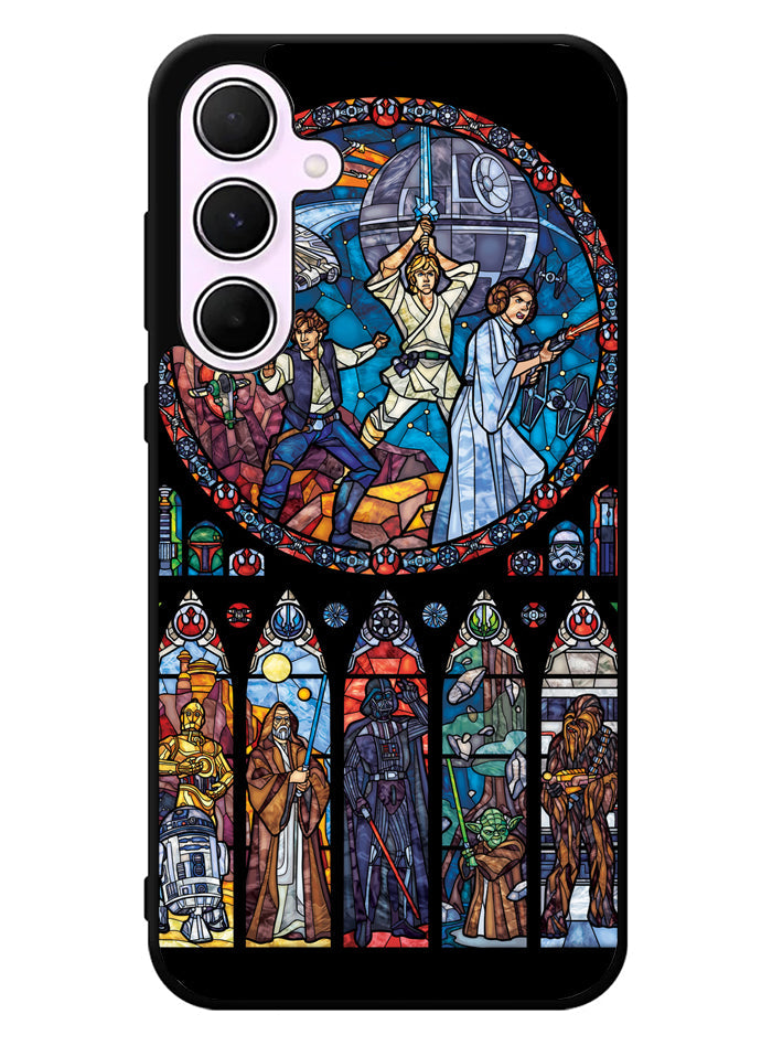 Star Wars Stained Glass Samsung Galaxy A55 5G Case