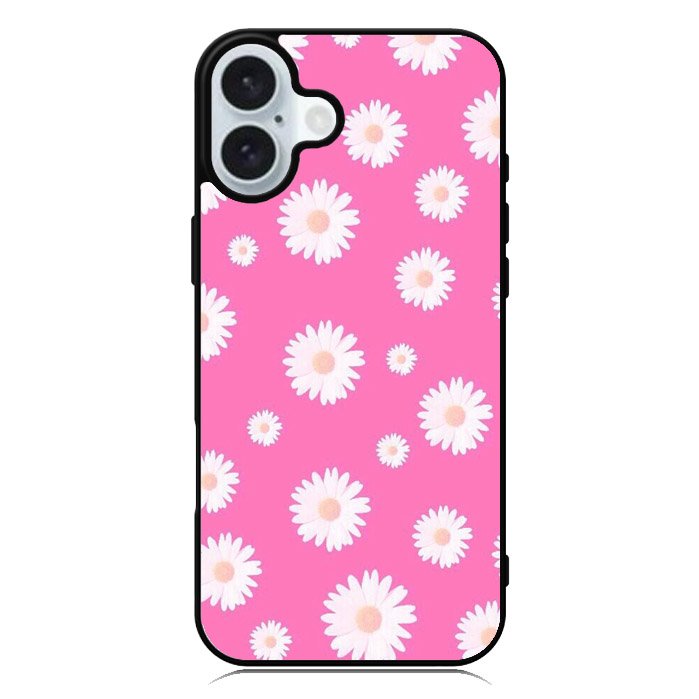 Pink Daisy iPhone 16 Plus Case