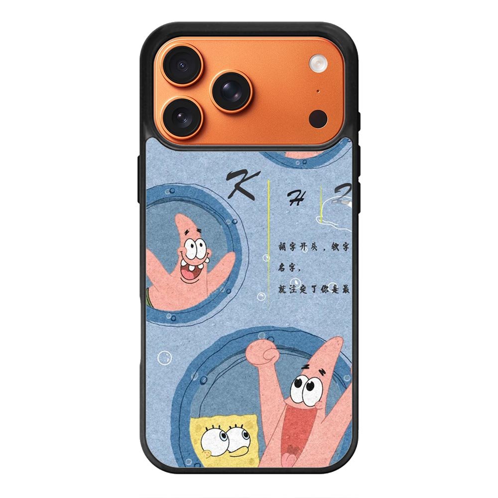 SpongeBob And Patric iPhone 17 Pro Case QC10821