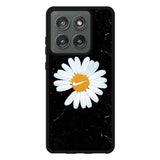 Black Marble Daisy Motorola Moto Edge 2025 Case OV10653