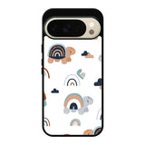 Turtle Rainbow Pattern Google Pixel 10 Pro XL Case OV10242