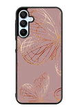 Butterfly Rose Gold Samsung Galaxy A15 5G Case OV10341