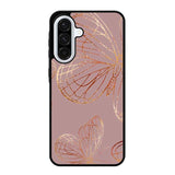 Butterfly Rose Gold Samsung Galaxy A36 5G Case OV10341