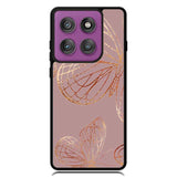 Butterfly Rose Gold Motorola Moto Edge 2025 | Moto Edge 60 Fusion | Moto Edge 60 Pro Case OV10341