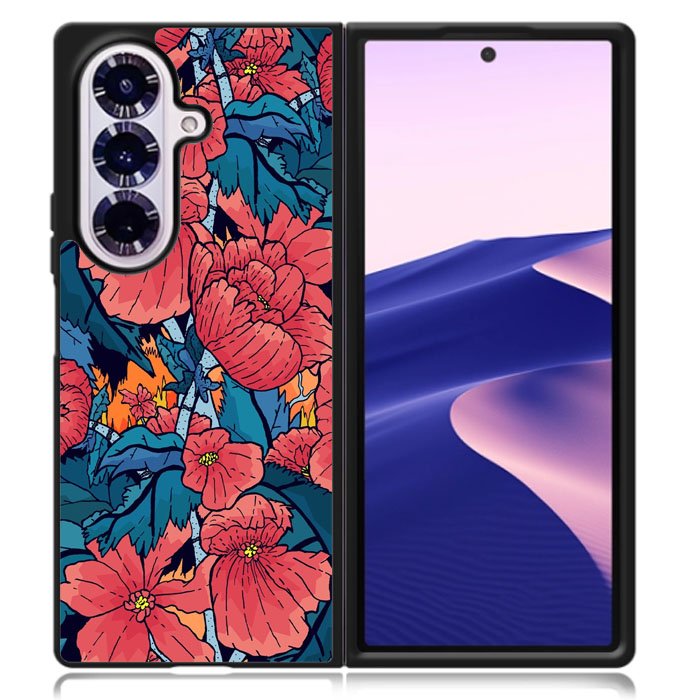 Japan Floral Samsung Galaxy Z Fold 7 Case OV11118