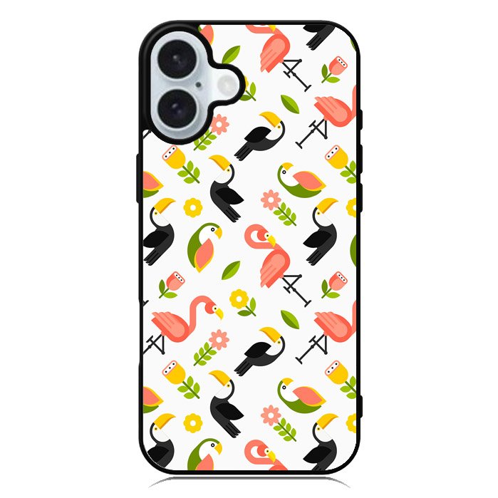 Tropical Bird iPhone 16 Case QC6712