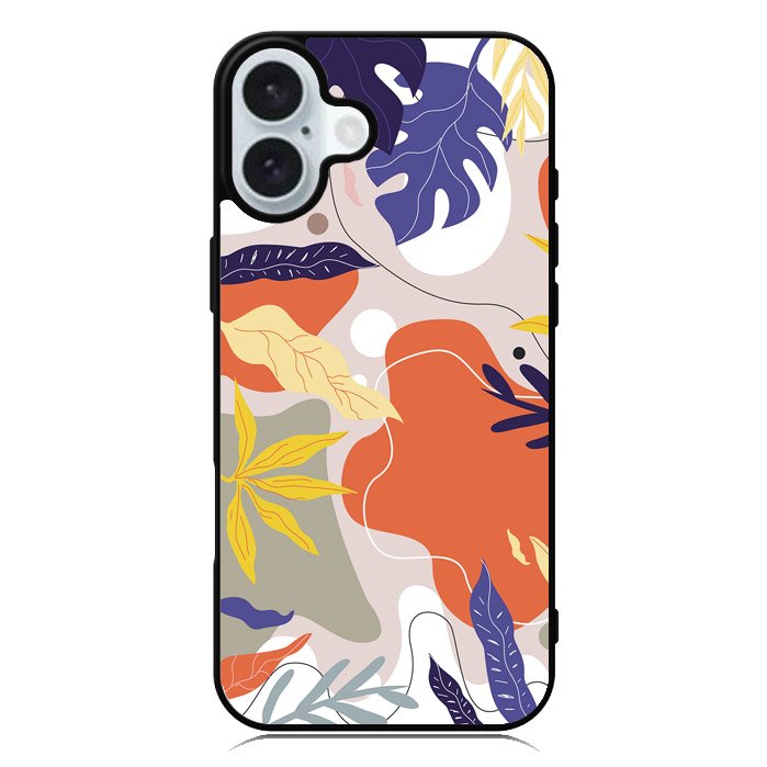 Floral Pattern iPhone 16 Plus Case QC6381