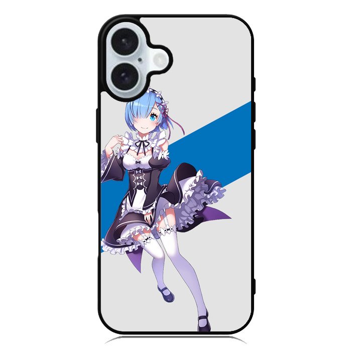 Rem Re Zero Anime iPhone 16 Plus Case