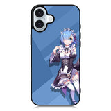 Rem Re Zero Anime iPhone 16 Plus Case QC2736