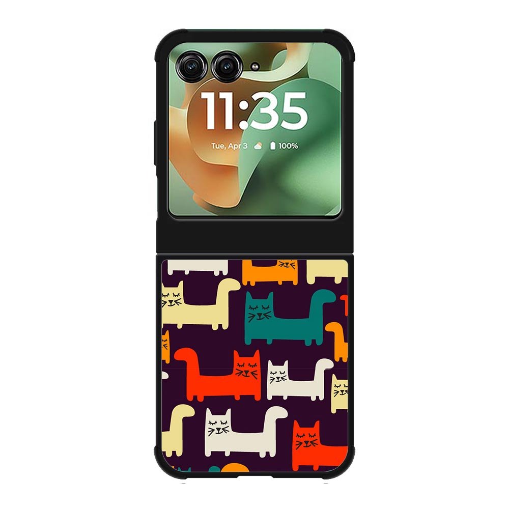 Cat Pattern Motorola Moto RAZR 2025 Case OV6243