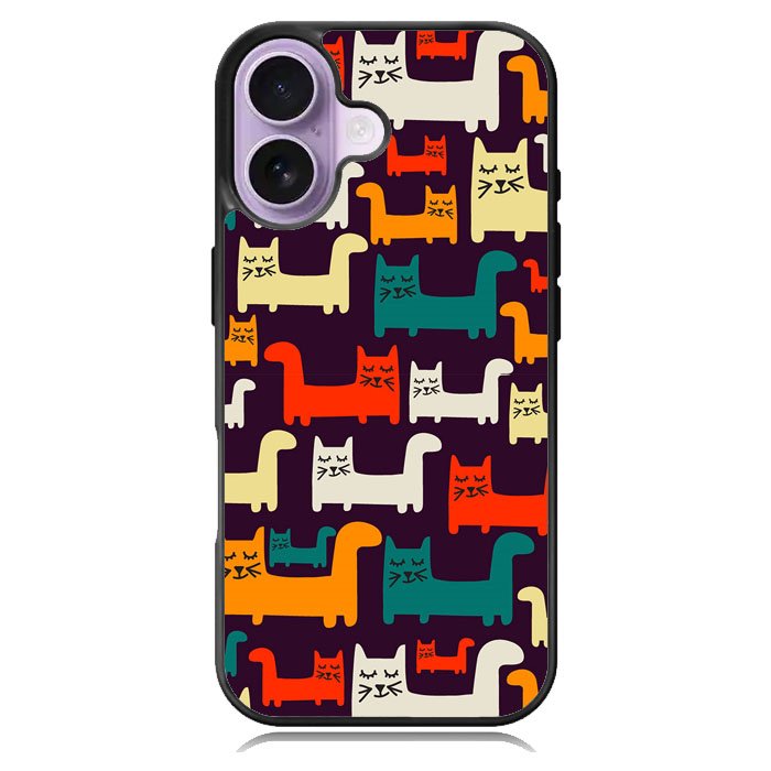 Cat Pattern iPhone 17 Case OV6243