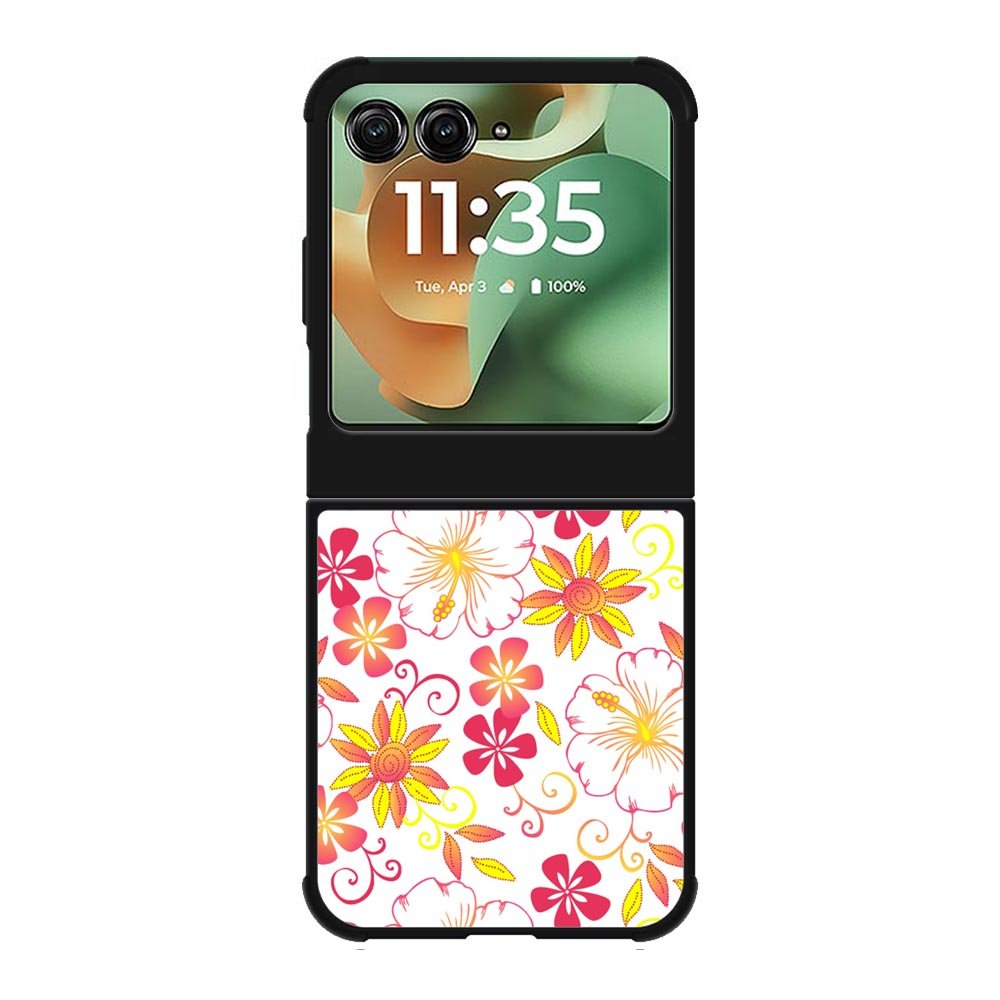 Floral Flower Pattern Motorola Moto RAZR 2025 Case OV6376