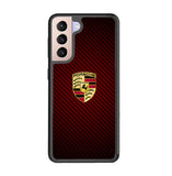 Porsche Logo Carbon Red Samsung Galaxy S21 Plus Case SS1094