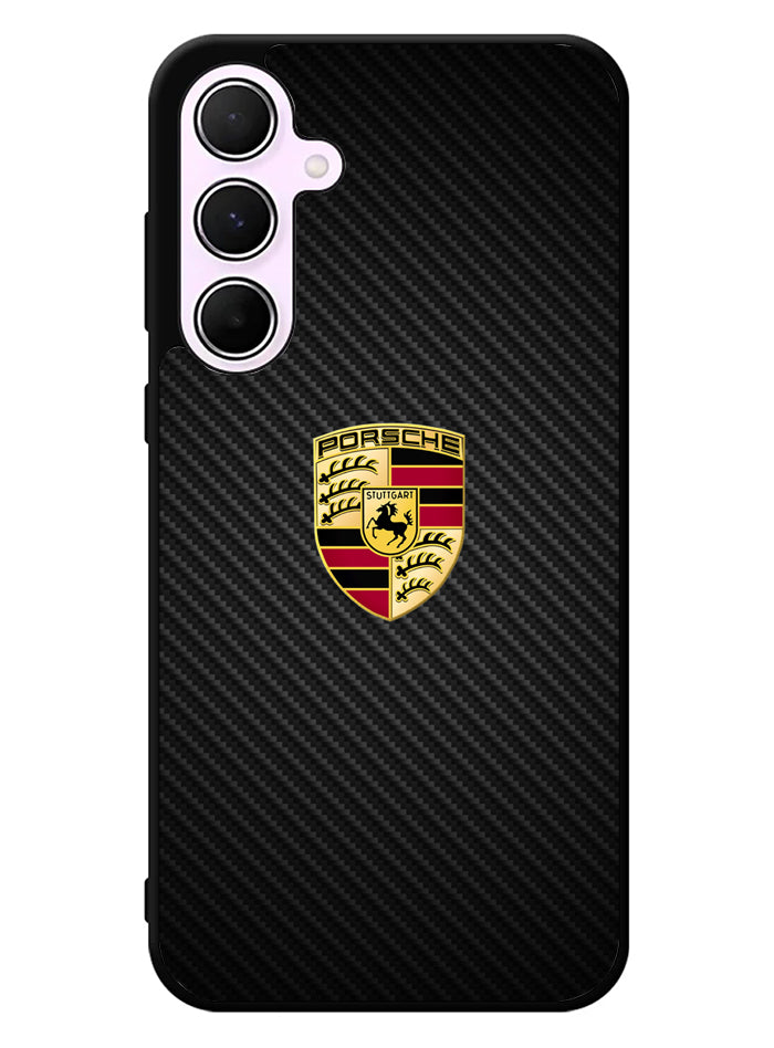 Porsche Logo Carbon Samsung Galaxy A55 5G Case