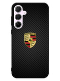 Porsche Logo Carbon Samsung Galaxy A55 5G Case