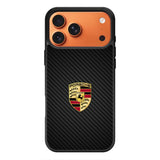 Porsche Logo Carbon iPhone 17 Pro Case