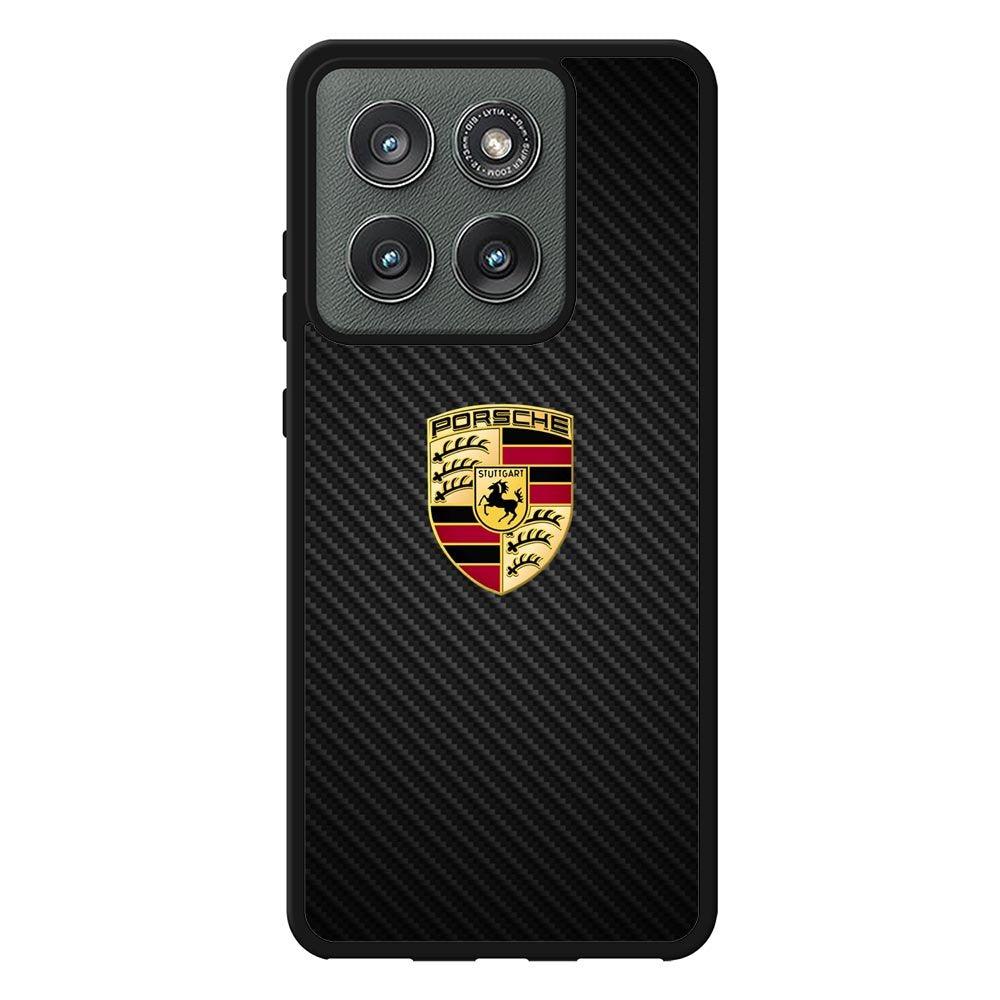 Porsche Logo Carbon Motorola Moto Edge 2025 Case