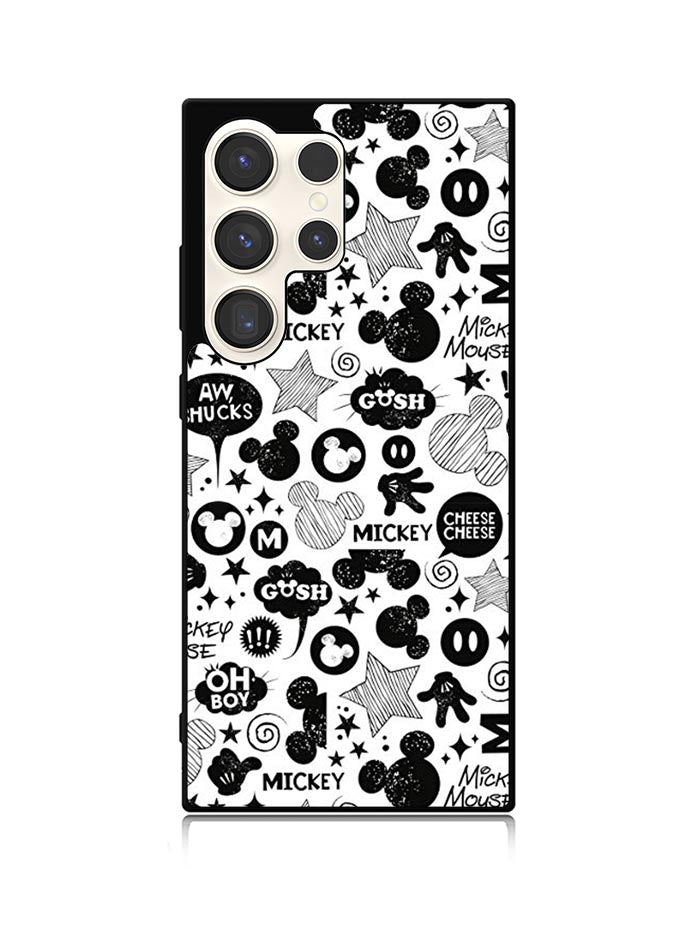 Mickey Mouse Pattern Samsung Galaxy S23 Ultra 5G Case QC6523