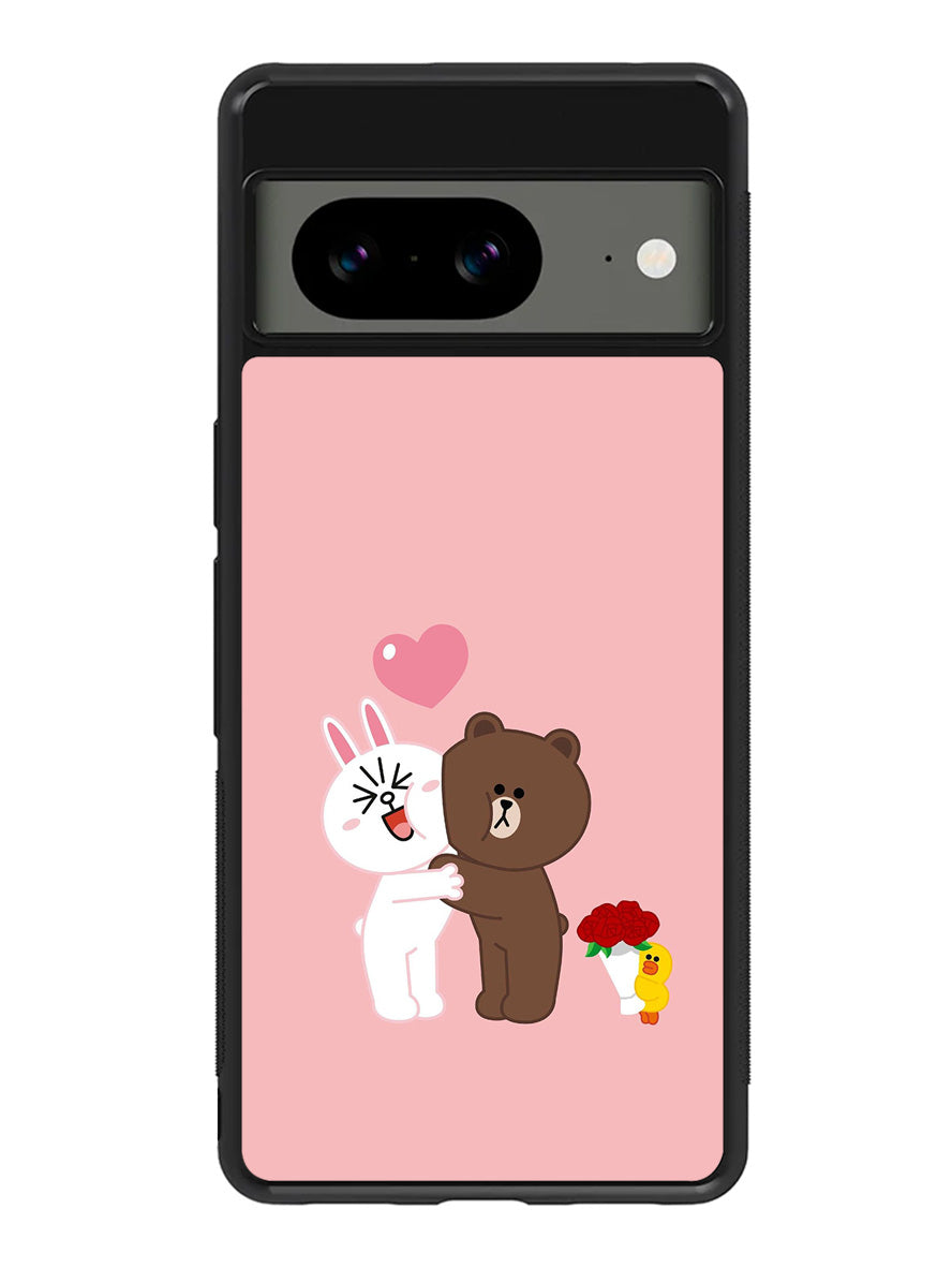 Line Brown Cony Google Pixel 8A Case QC6481