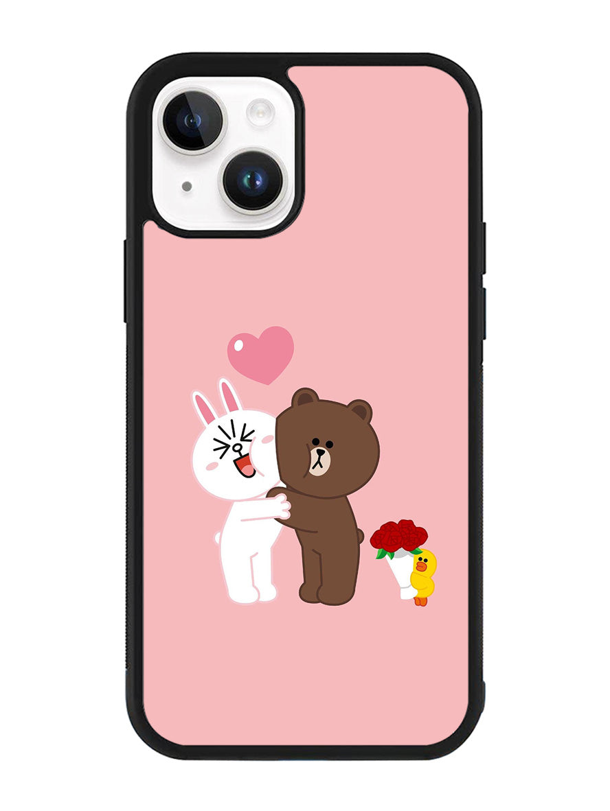 Line Brown Cony iPhone 15 Case OV6481