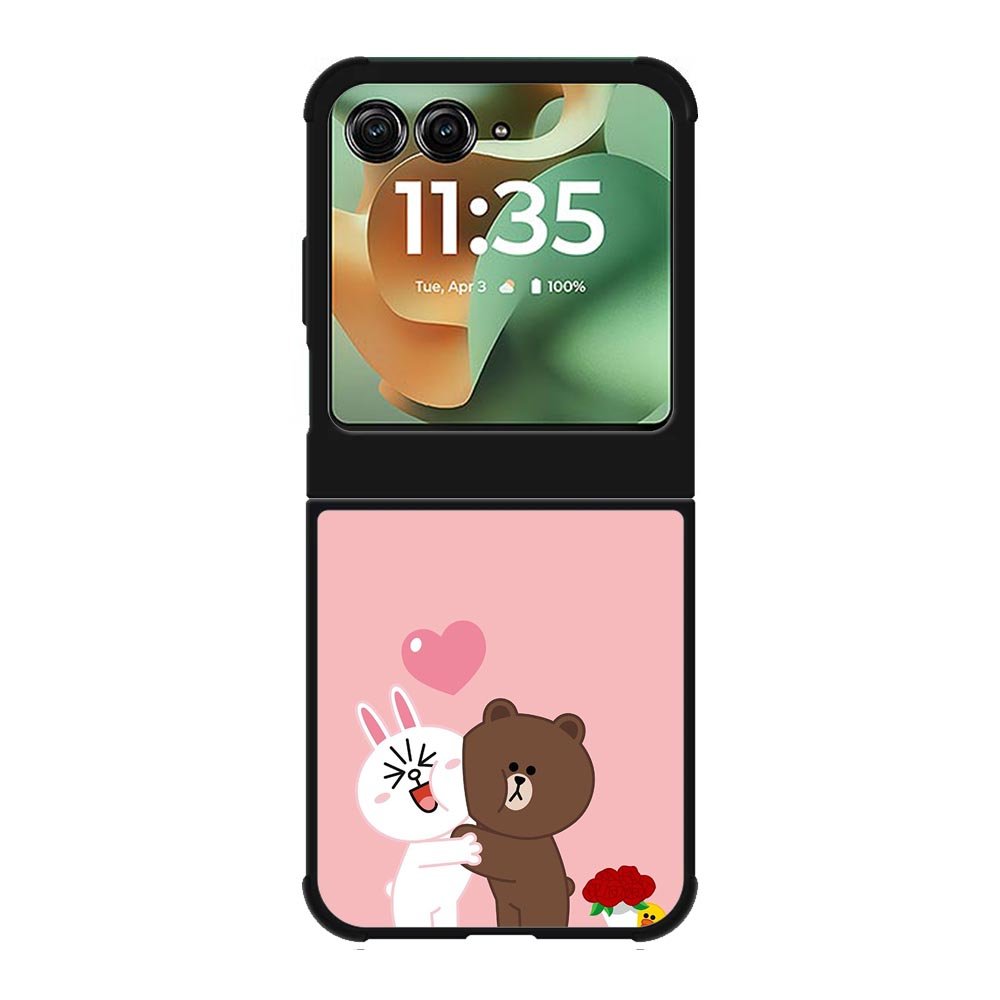 Line Brown Cony Motorola Moto RAZR 2025 Case OV6481