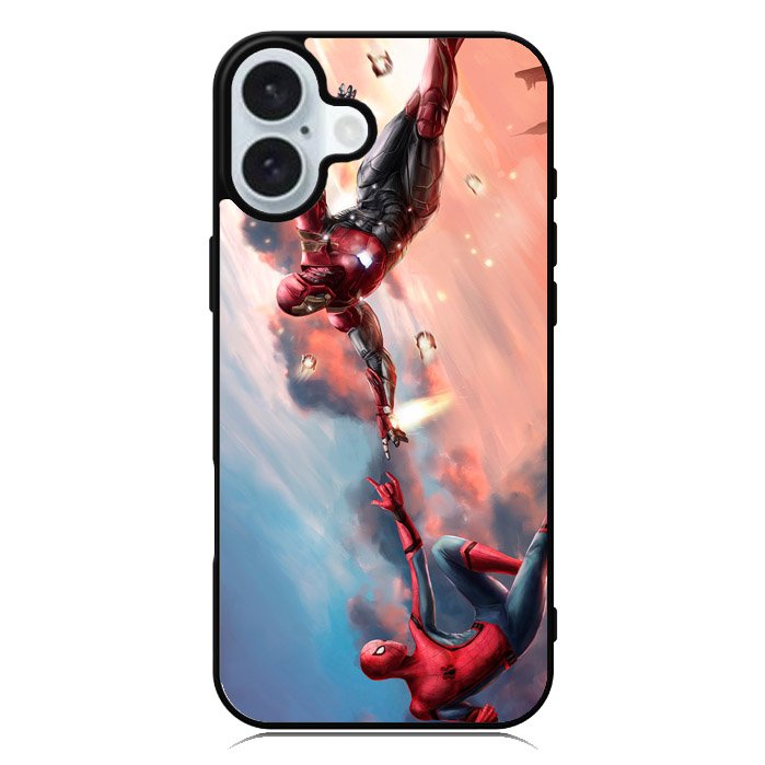 Spiderman Iron Man iPhone 16 Plus Case QC6644