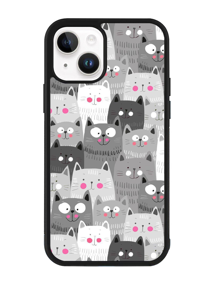 Cat Pattern iPhone 15 Case OV6247