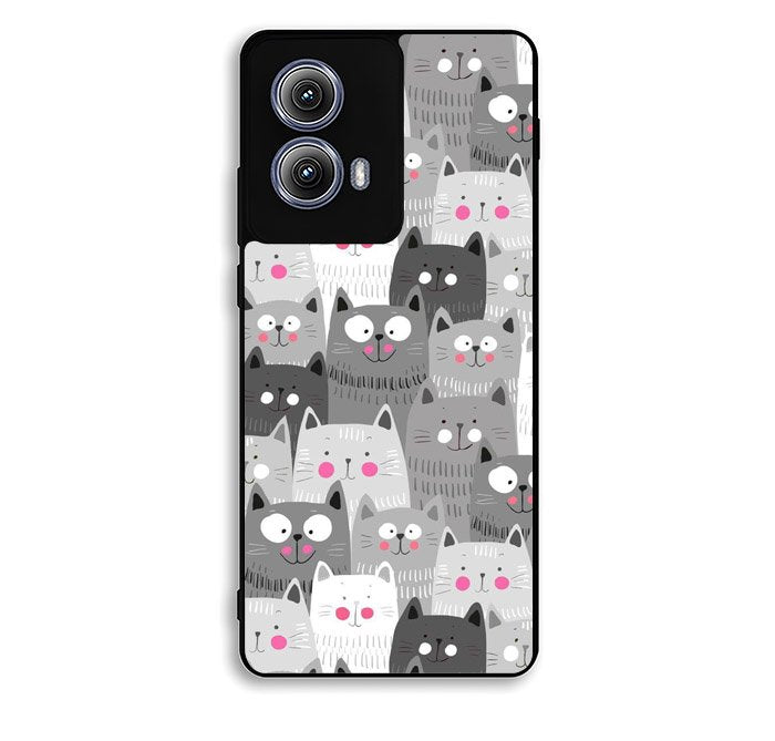 Cat Pattern Motorola Moto Edge 2024 Case OV5585