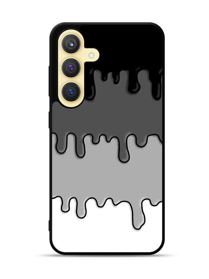 Ink Black White Samsung Galaxy S24 5G Case OV6778