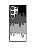 Ink Black White Samsung Galaxy S23 Ultra 5G Case QC6778