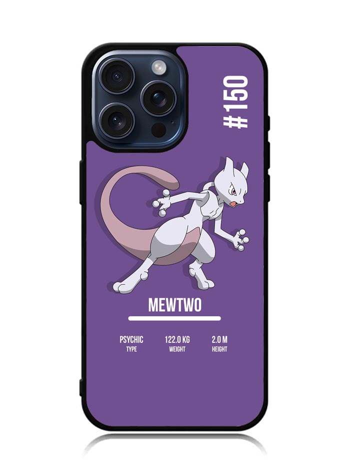 Pokemon Mewtwo iPhone 15 Pro Max Case