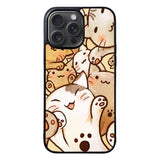 Cat Cute Pattern YDH0125 iPhone 15 Pro Max Case