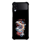 Dragon Pattern YDH0132 Samsung Galaxy Z Flip 5 , Z Flip 4 , Z Flip 3 , Z Fold 5 , Z Fold 4 , Z Fold 3 5G Case