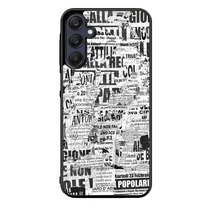 Newspaper Art YDH0161 Samsung Galaxy A15 A25 A35 A55 5G Case