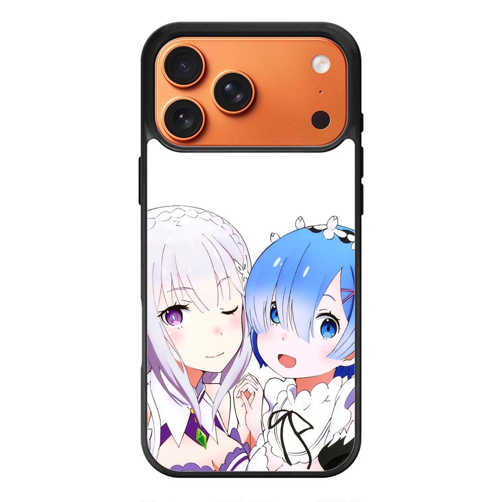 Emilia Rem Re Zero Anime iPhone 17 Pro Max Case OV8357