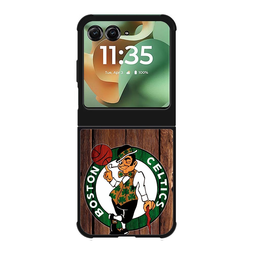 Boston Celtics Wood Motorola Moto RAZR 2025 Case OV8513
