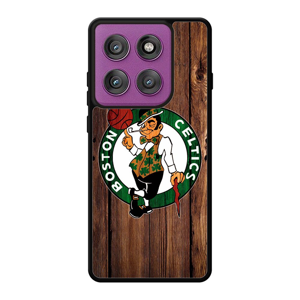 Boston Celtics Wood Motorola Moto Edge 60 Pro Case QC8513